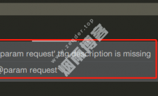 解决@param xxx tag description is missing，去除Idea警告